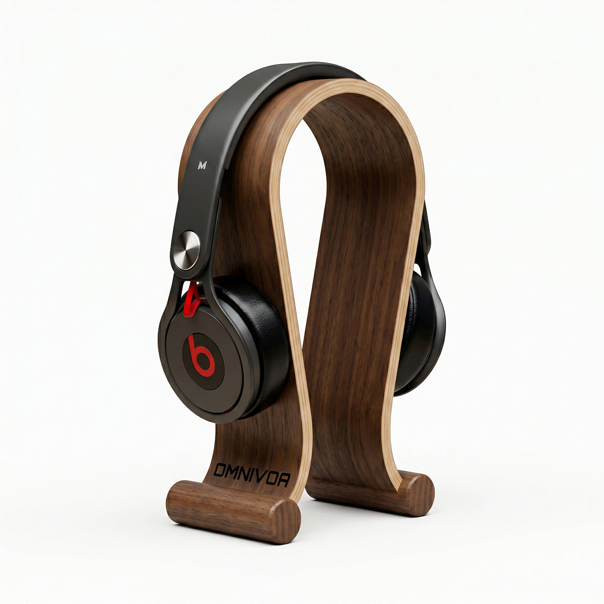 OMNIVOA Headphone Stand — Walnut