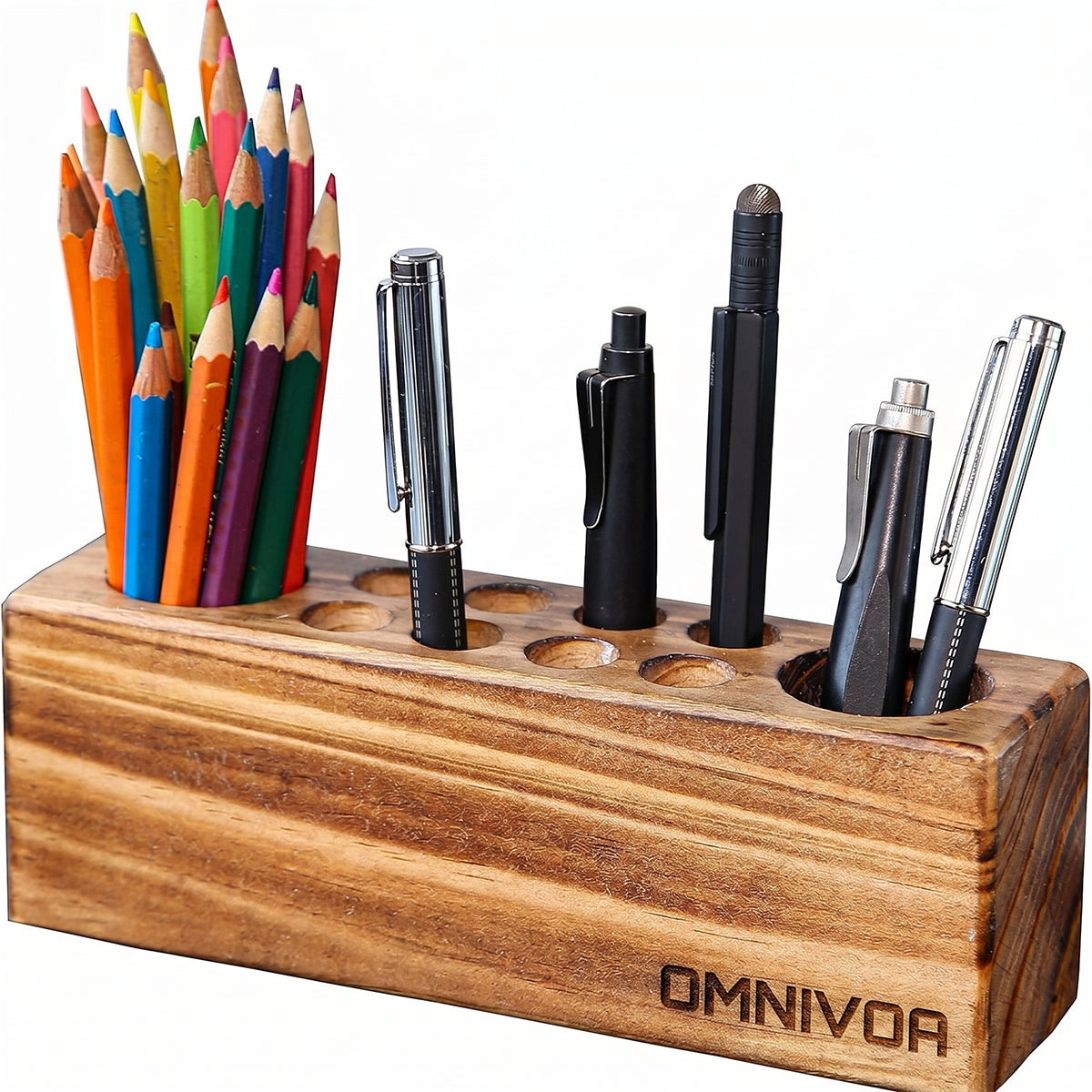 OMNIVOA Pen Tray — Acacia