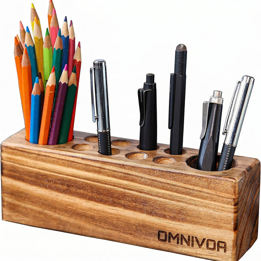 OMNIVOA Pen Tray — Acacia