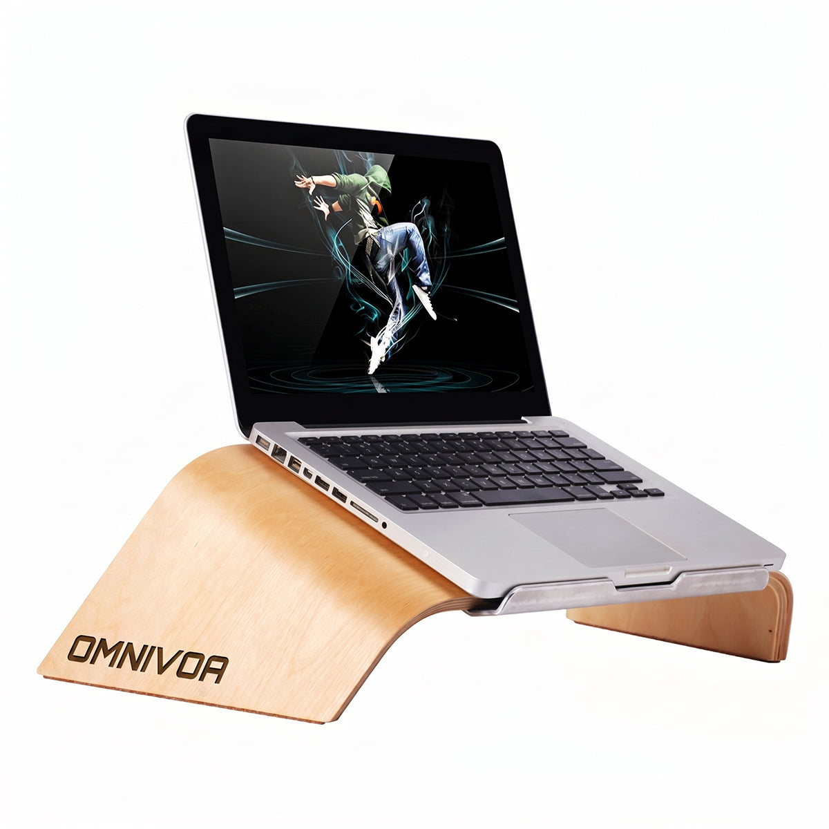 OMNIVOA Laptop Stand — Maple