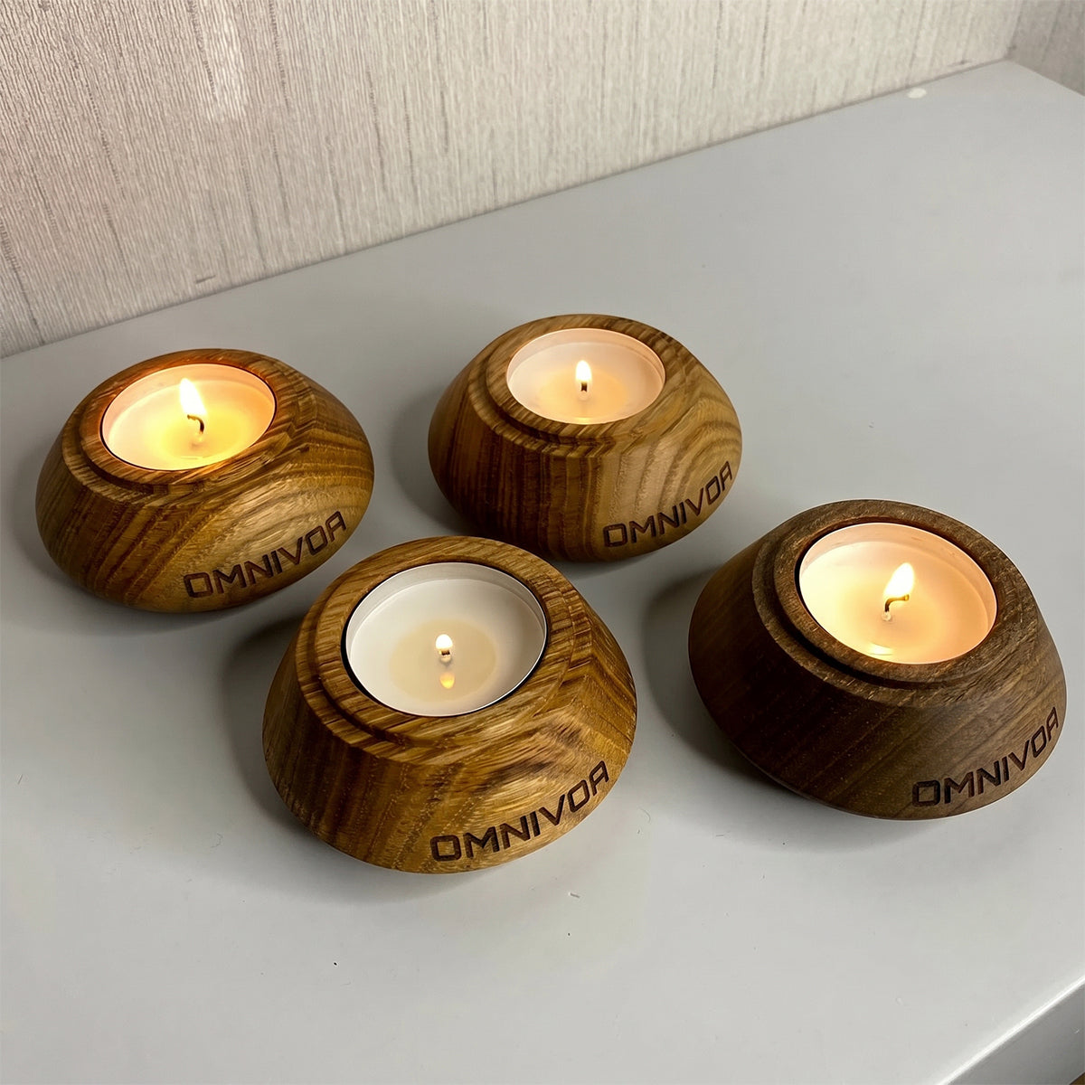 OMNIVOA Candle Holder Set (Set of 4)